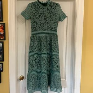 Aly Daly Green Lace Maxi Dress✨